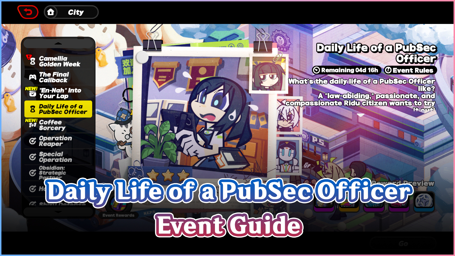 Daily Life of a PubSec Officer Event Guide